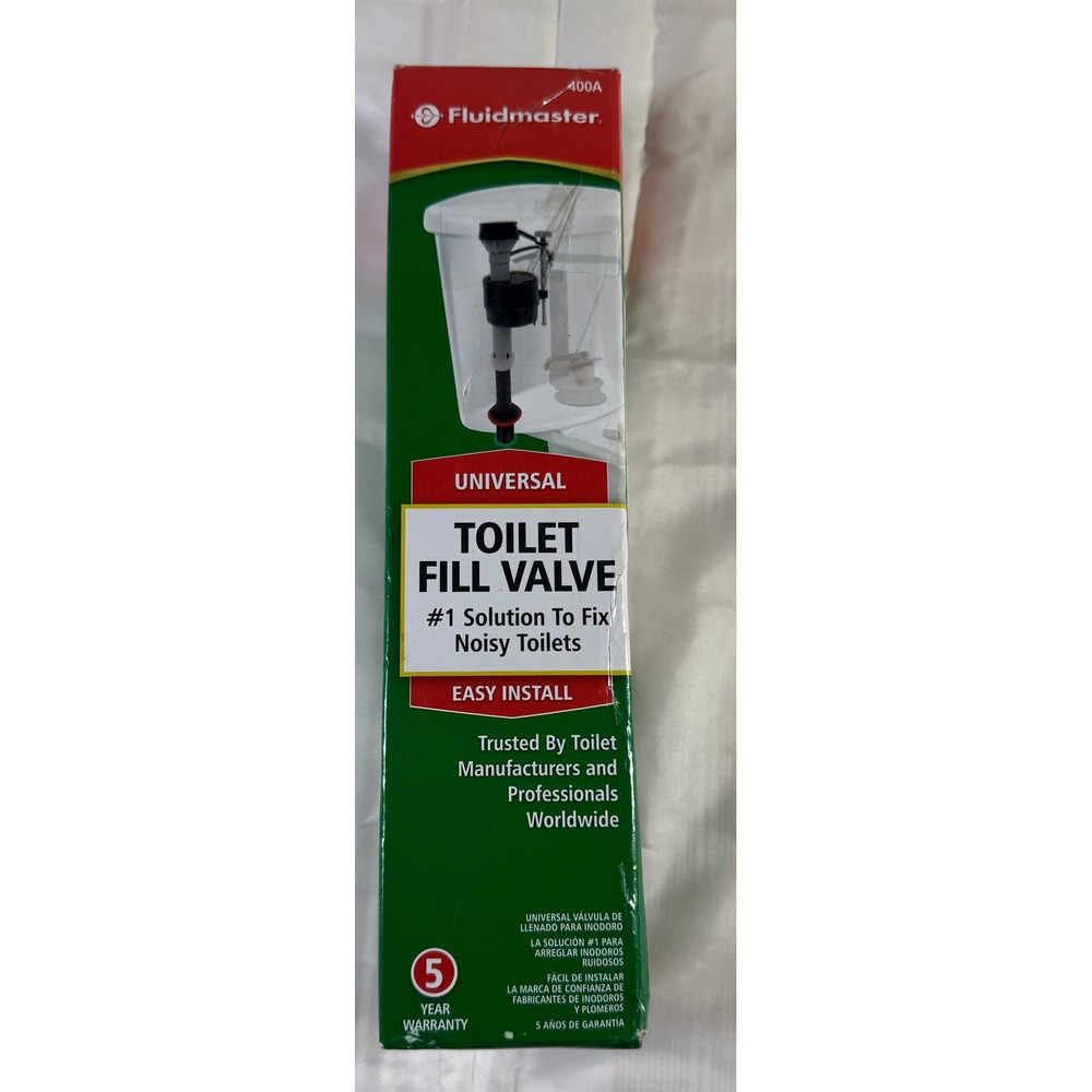 Fluidmaster 400A Universal Toilet Fill Valve Anti-Siphon Easy Install Fix Kit